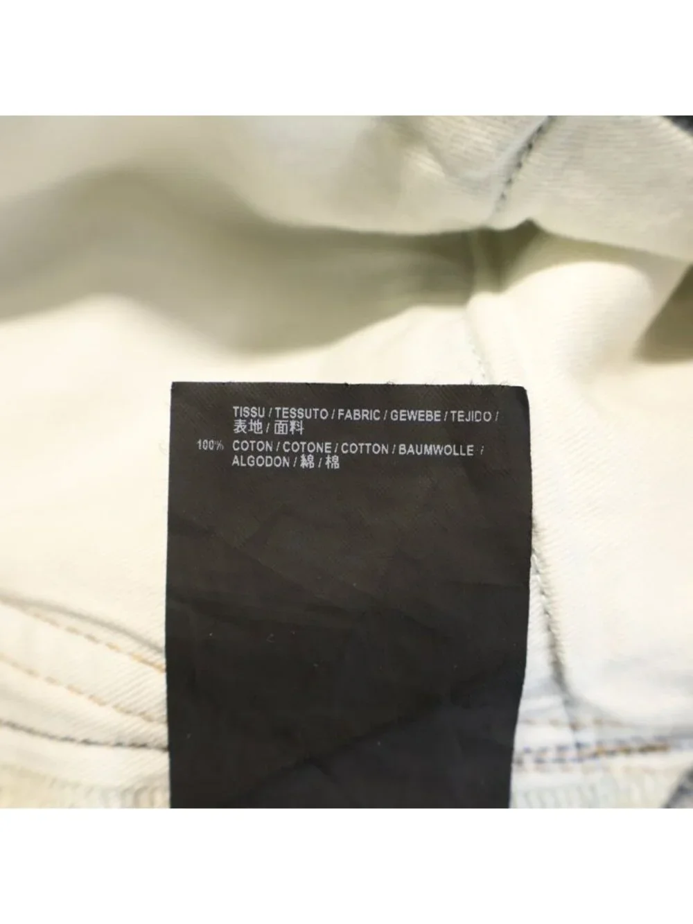 Saint Laurent Paris Destroyed Skinny Denim Pants Indigo Blue 27 Jeans